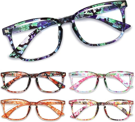 CCVOO Reading Glasses for Women/Men, Eyeglasses, Blue Light Readers for Women/Men, Computer Eye Glasses, Cheaters
