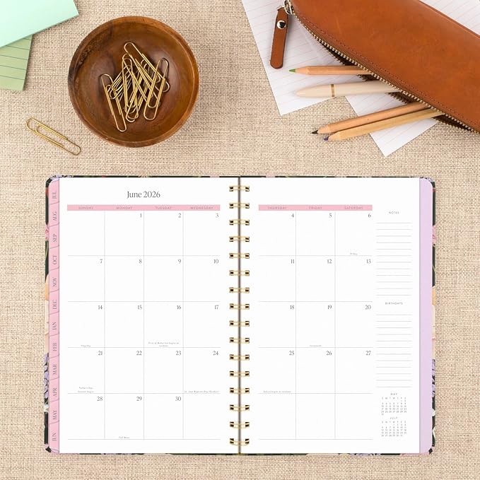 Cambridge Planner 2025-2026 Academic, Pen+Pillar, Weekly & Monthly, 5-1/2" x 8-1/2", Small, Tulip (PP13-200A)