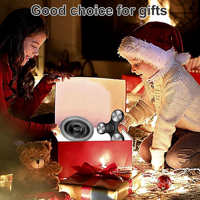 Fidget Spinners Toy, Metal Stainless Steel Bearing High Speed 4-8 Min Spins, EDC ADHD Stress Anxiety Relieves Reducer Fidgets Finger Toys, Spinner Toys for Kids and Adults