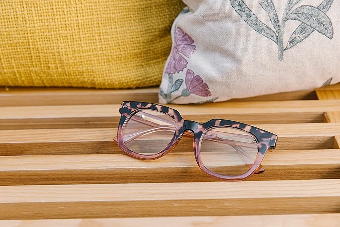 Peepers by PeeperSpecs Women's Oprah's Favorite Things Showbiz Square Blue Light Blocking Reading Glasses