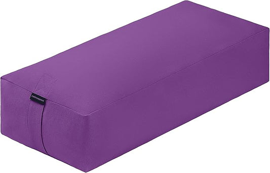 Retrospec Retrospec Sequoia Rectangular Yoga Bolster Pillow - Meditation Cushion for Yoga Practices - Includes Machine Washable 100% Cotton Cover & Durable Carry Handle