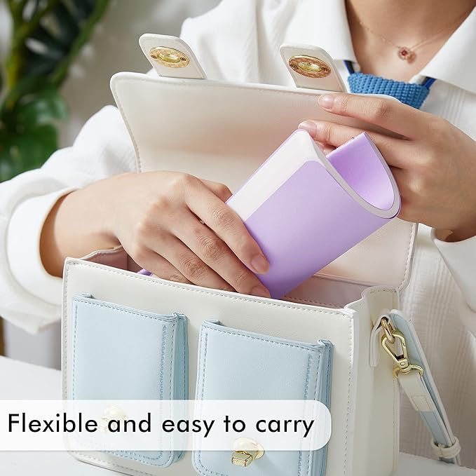 16 Pack Soft Cover Journal Bulk, Feela Lined Notebooks College Ruled for Work for Women Girl Writing, Blank Travel Journal Note Taking Notebook School Business Supplies, 8.2” x 5.5”, A5, Light Purple