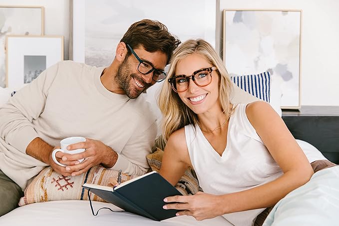 Peepers by PeeperSpecs Women's Oprah's Favorite Things Showbiz Square Blue Light Blocking Reading Glasses