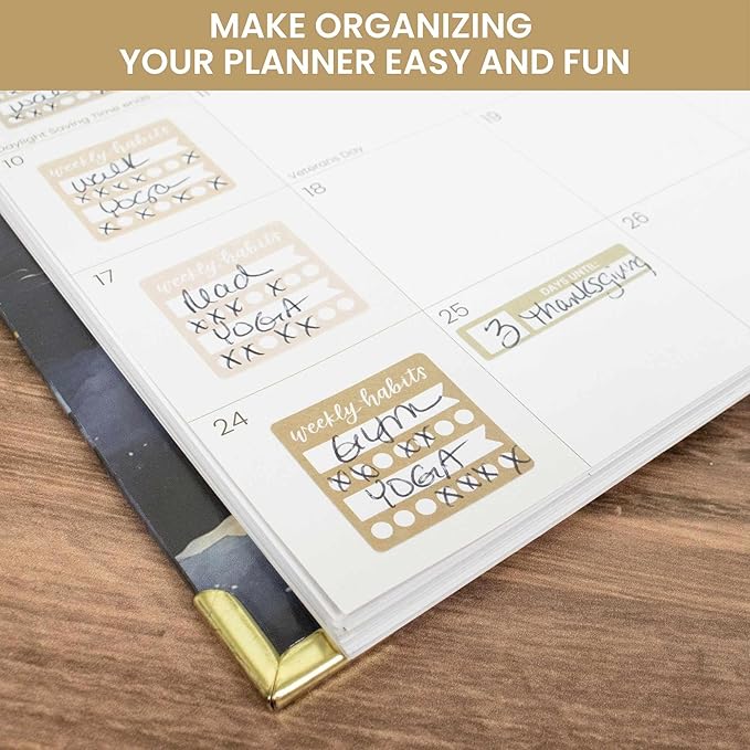 bloom daily planners Color Coding Planner Stickers - Muted Neutrals 1/4" Minimalist Dot Labels - Six Sheets, 1000+ Stickers Per Pack! - Aesthetic Boho