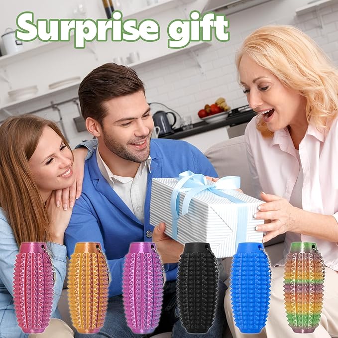 Little Ouchies Fidget Toys,Pain Stim Fidget Toy Reduce Stress for Adults,Anxiety Relief Pain Stim,Spiky Fidget Keychain for Anxiety and Stress Reduction,Novelty Gifts for Friends 1PCS