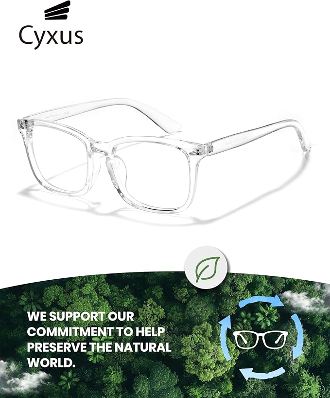 Cyxus Blue Light Glasses for Men Women Reduce Eye Strain UV Blocking for Computer Screen 8082