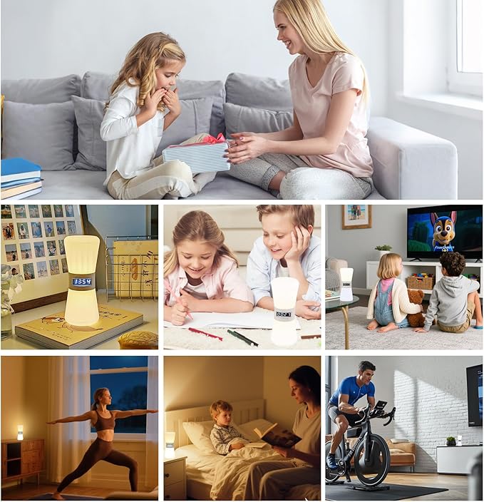 LED Visual Timer Hourglass - Rechargeable Digital Countdown ADHD Timer for Kids & Adults (1-99 Mins Adjustable), Time Flow Simulation with Time Management for Classroom,Kitchen,Room,Home