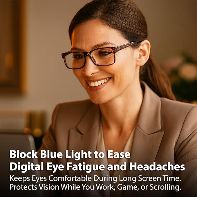 Blue Light Blocking Glasses For Men/Women Anti-Fatigue Computer Monitor Gaming Glasses Reduce Eye Strain Game Glasses