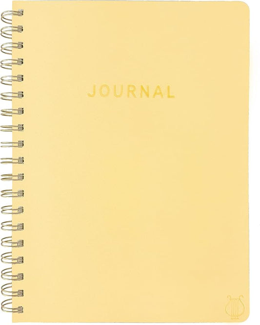 Graphique Apollo Vegan Leather Journal, Spiral Notebook for Writing, 192 Lined Pages, 8” x 10”