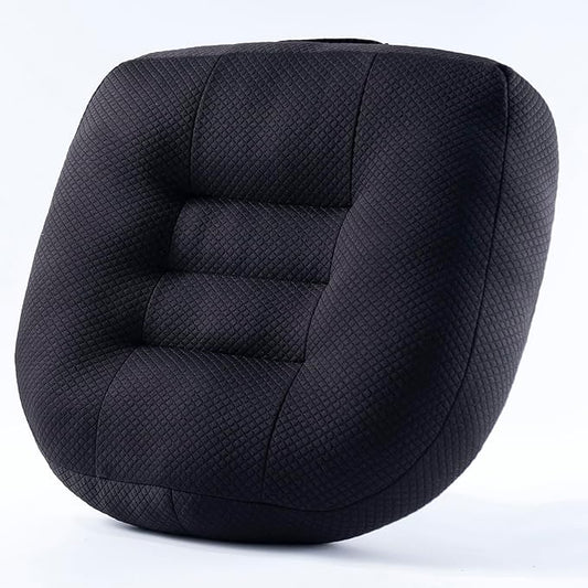 Office Chair Cushions for Back and Butt, Ergonomic Chair/Seat Cushion for Long Sitting, Sitting Pillow for Automobile, Wheelchair, Computer, Office Chair Hip Support Black