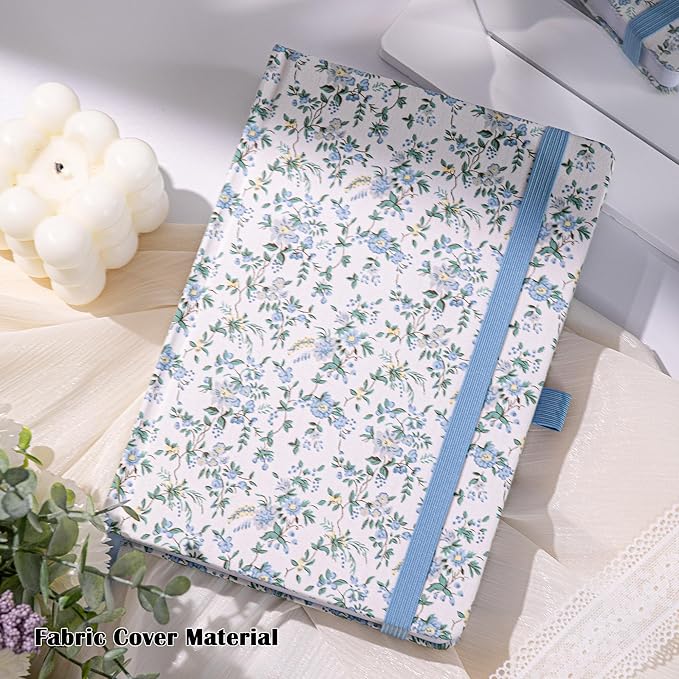 TIEFOSSI Dotted Journal Notebook for Women, A5 Dotted Grid Notebook for Writing, 190 Pages Thick Paper, Travel Daily Journal, for Work Home School, Note Taking, Business, 8.4 X 5.8 In