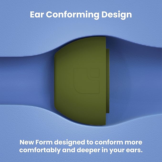 Foam Masters Ultra-Premium Memory Foam Ear Tips for AirPods Pro 1st & 2nd Gen | 3 Pairs | New Ver. | Secure Fit | Super Comfort | Better Noise Cancel | Replacement Buds (Assorted S/M/L, OD Green)