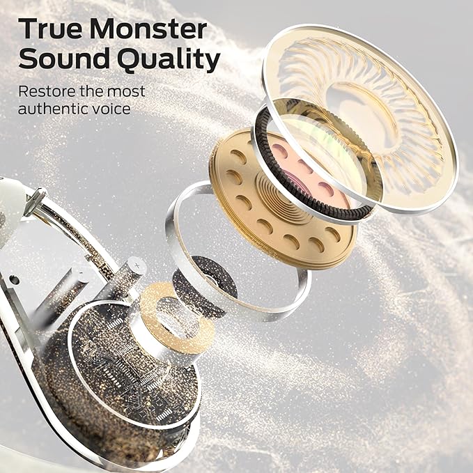 Monster Open Ear AC360, Wireless Bluetooth Rotary Earphone, with Lanyard, Upgraded Bluetooth 6.0, Touch Control, 24h Long Battery Life, IPX5 Waterproof,Long-Lasting Wear Without Fatigue