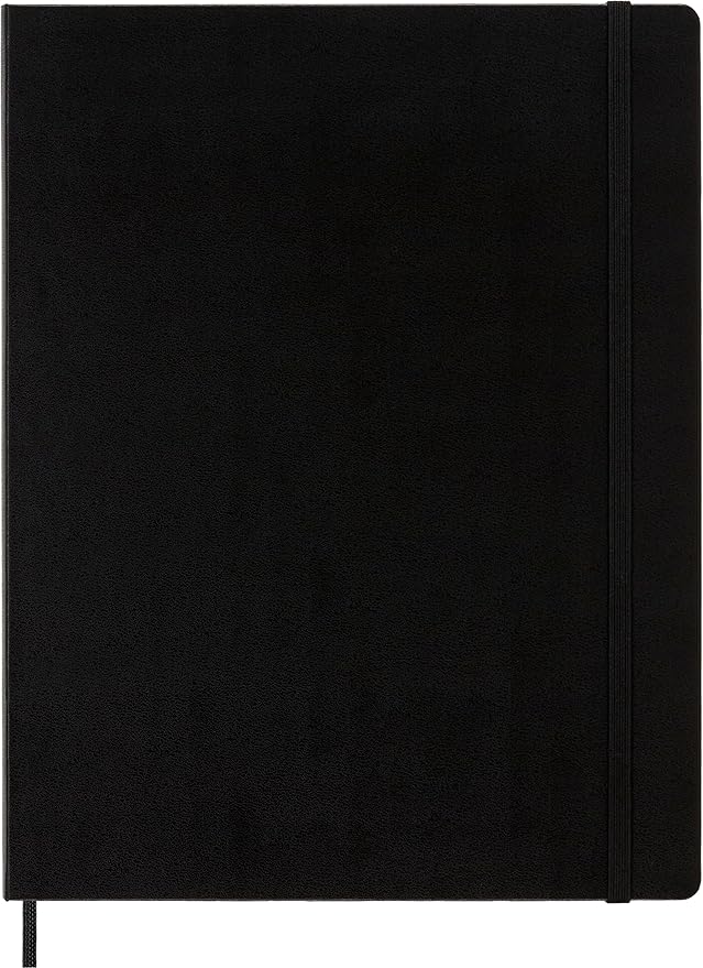 Moleskine Classic Notebook, Hard Cover, XXL (8.5" x 11") Ruled/Lined, Black, 192 Pages (Pack of 12)