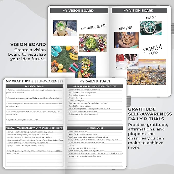 Clever Fox Planner – Undated Weekly & Monthly Planner for Productivity, Time Management & Goals – Organizer Journal – A5 (Gray)