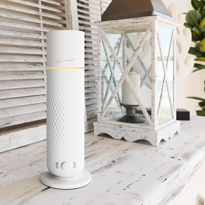 The AirScent Waterless Diffuser - Cold Air Scent Diffuser Oil Machine for Homes, Offices, Hotels and Spas - Fragrance Oil Aromatherapy Diffuser for Aesthetic Scenting - Color White - Capacity 4.05 Oz