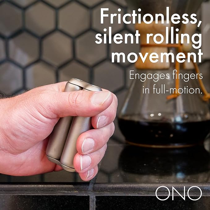 ONO Roller - Handheld Fidget Toy for Adults | Help Relieve Stress, Anxiety, Tension | Promotes Focus, Clarity | Compact, Portable Design | Full Size Titanium