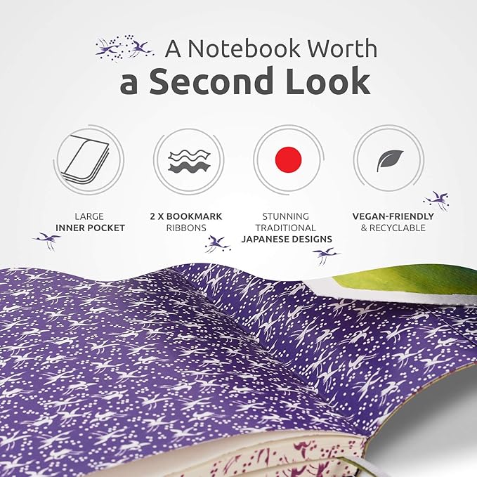 Lay Flat Large B5 Dotted Journal - Enjoy Bullet Journaling with a Soft Cover 7x10-inch, Non-Bleed Thick 120gsm Paper, Dot Journal in Yellow, Japanese Edge Motif - Faux Leather Dot Notebook - ZenART