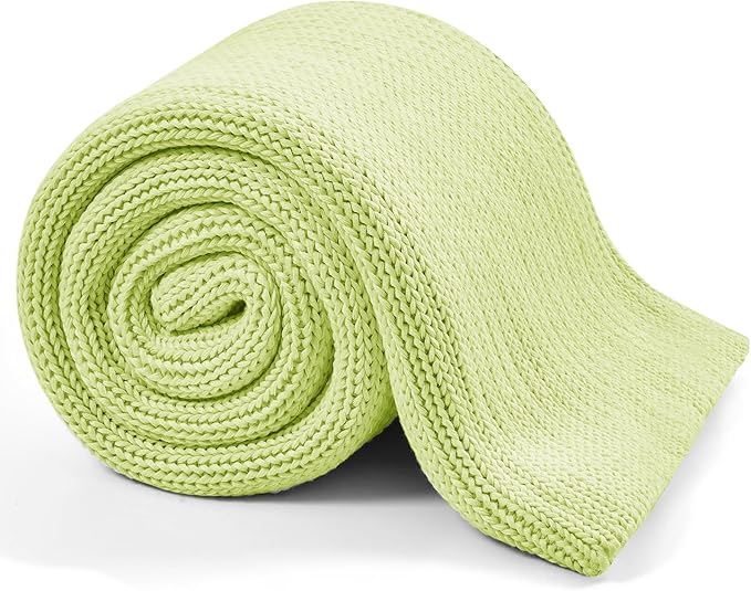 L'AGRATY Knitted Weighted Blanket - 60"x80" 20lbs Cooling Chunky Knit Heavy Blanket for Adults Braided Crochet Throw Thick Cable Yarn Knit Decorative Blanket No Beads Evenly Weighted Machine Washable