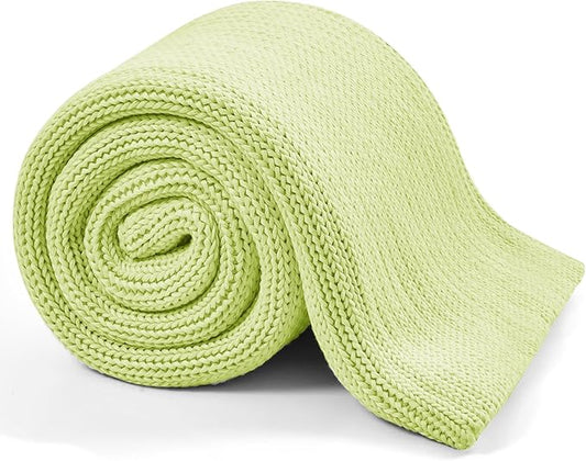 L'AGRATY Knitted Weighted Blanket - 60"x80" 15lbs Cooling Chunky Knit Heavy Blanket for Adults Braided Crochet Throw Thick Cable Yarn Knit Decorative Blanket No Beads Evenly Weighted Machine Washable