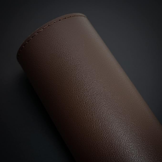 Vine Creations Leather Desk Mat Large 44" x 22", Desk Protector Mat, PU Leather Desk Pad, Non-Slip Large Mouse Pad, Desk Blotter, Desk Pads on Top of Desks, Office Desk Matt for Desktop (Dark Brown)