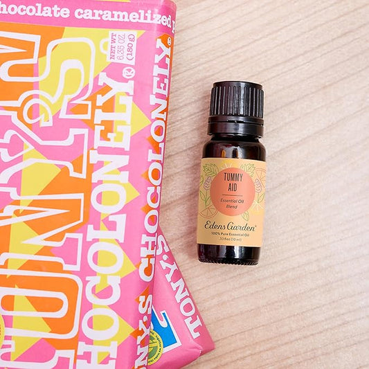 Edens Garden Tummy Aid Essential Oil Blend- 100% Pure Premium Grade, Undiluted, Natural, Therapeutic, Aromatherapy, The Best for Diffusing, Skin, Humidifiers, Kid Safe 10 ml (.33 fl oz)