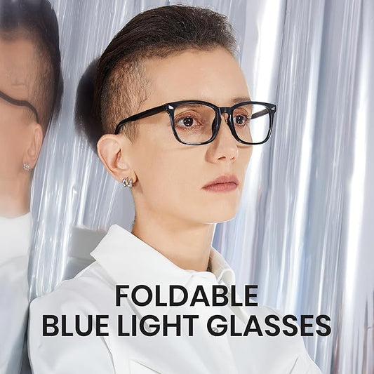 Cyxus Blue Light Glasses for Men Women Reduce Eye Strain UV Blocking for Computer Screen 8082