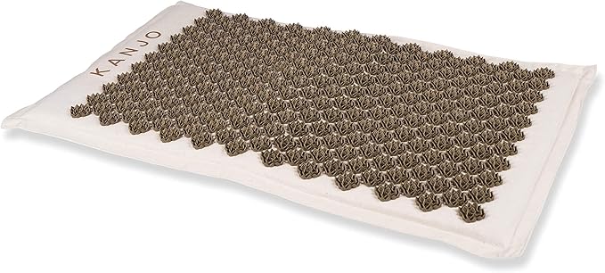 Kanjo Coconut Acupressure Mat with Carry Bag | Eco Friendly Coconut Fiber Core | Neck, Back & Shoulder Pain Relief | Promotes Stress Relief, Relaxation and Headache Relief