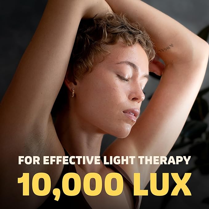 Circadian Optics Lumos 2.0 Light Therapy Lamp | As Seen On Shark Tank | 10,000 Lux Full Spectrum UV-Free Light | Boost Mood, Improve Sleep, Increase Energy & Enhance Focus (Gloss White)