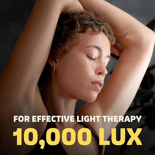 Circadian Optics Lumos 2.0 Light Therapy Lamp | As Seen On Shark Tank | 10,000 Lux Full Spectrum UV-Free Light | Boost Mood, Improve Sleep, Increase Energy & Enhance Focus (Gloss White)