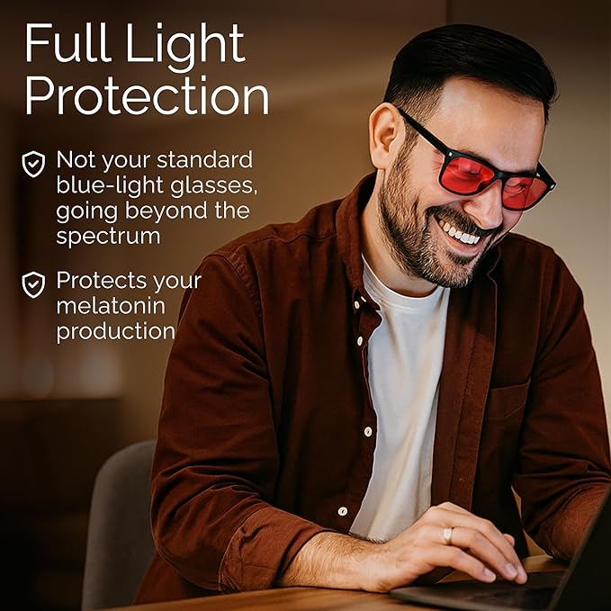 livho High Tech Blue Light Glasses - Advanced up to 99% Blue Light Blocking Computer Glasses - Screen Fatigue & UV Protection