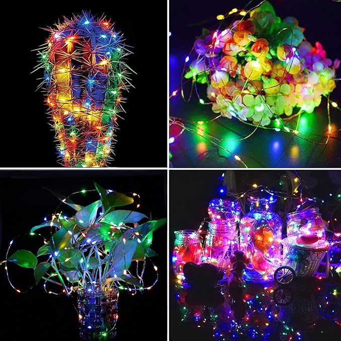 (Cool White ⇋ Multicolor) 66Ft 200LED Fairy Lights Plug in, Waterproof String Light Outdoor 8 Modes Christmas Lights Bedroom Decor, Twinkle Light for Girl's Room Garden Christmas Decorations