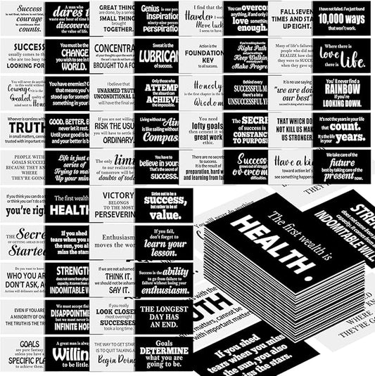 Jinei 300 Inspirational Affirmation Cards Positive Motivational Cards Small Mini Encouragement Quotes for Women Church End of the Year Teacher Gifts(Famous Quotes)