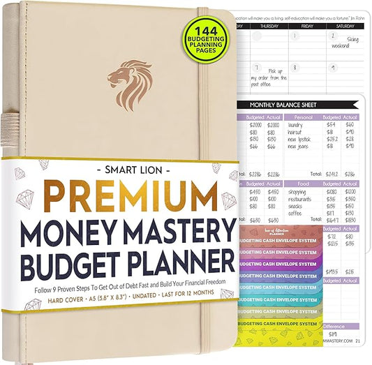 Financial Planner - Monthly Budget Planner with Cash Envelopes & Monthly Bill Organizer | A 12-Month Journey to Financial Freedom | Bill Payment Tracker Organizer, Debt, Expense Tracker & Money Saving