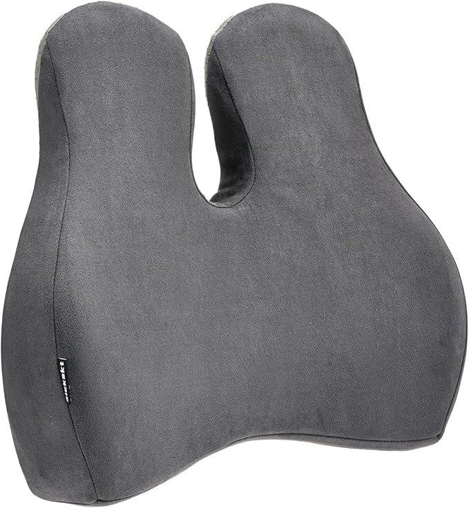 Lumbar Support Pillow for Office Chair and Car Seat - Memory Foam Back Cushion Improve Sitting Posture & Back Pain Relief, Lumbar Support Cushion with Adjustable Strap & Non-Slip