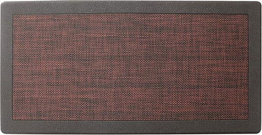 J&V TEXTILES Hillside Oversized Oil- and Stain-Resistant Anti-Fatigue Kitchen Mat (Single Burgundy)