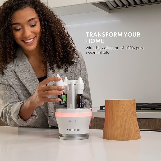 Inspire Essential Oil Kit – Clary Sage, Basil, Bergamot, and Rosemary Verbenone – Organic & Wildcrafted – ISO Certified – No Synthetic Fillers – Ethically Sourced