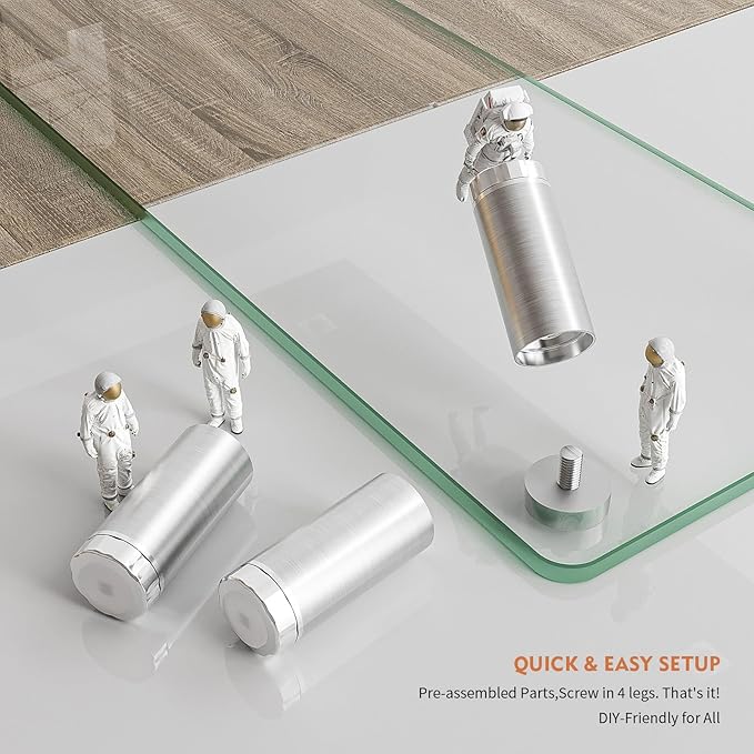 Hemudu Clear Computer Monitor Riser with Height Adjustable Multi Media Desktop Stand for Flat Screen LCD LED TV, Laptop/Notebook/Xbox One,HD01T-001