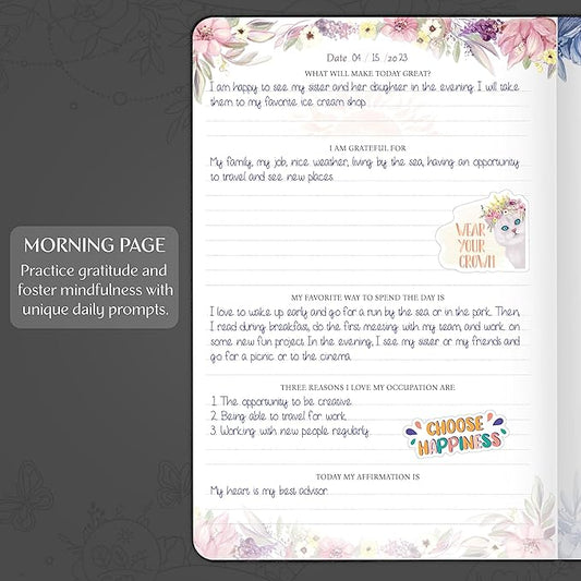 Legend Gratitude Journal – Guided Daily Journal to Foster Positivity & Happiness – Grateful Notebook to Write In – Inspirational Affirmation & Thankful Notebook – Hardcover (Black)