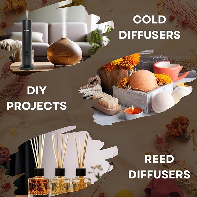 Citrus Harmony Essential Oil Blend – 50ml Bright Aromatherapy Oil with Lemon, Eucalyptus & Musk | Compact Diffuser Oil for Home, Travel, Gifting & DIY Candles