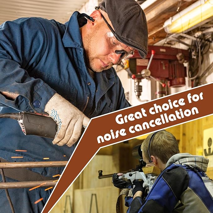 LEIFIDE 48 Pcs Banded Ear Plugs for Shooting Range Silicone Reusable Ear Protection Plugs Noise Cancelling Lightweight Earplug for Hearing Protection Sleeping Work Construction Concerts Reduction