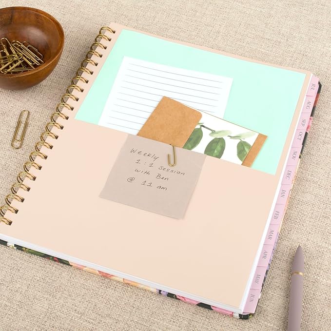 Cambridge Planner 2025-2026 Academic, Pen+Pillar, Weekly & Monthly, 8-1/2" x 11", Large, Tulip (PP13-905A)