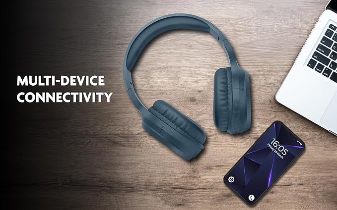 Fisher Active Noise Cancelling Headphones, Over Ear Wireless Bluetooth 5.3 w Microphone, Lightweight Comfortable Headset for Home Travel, 16H Playtime, Rechargeable, Hi-Res Sound Audio, Deep Bass