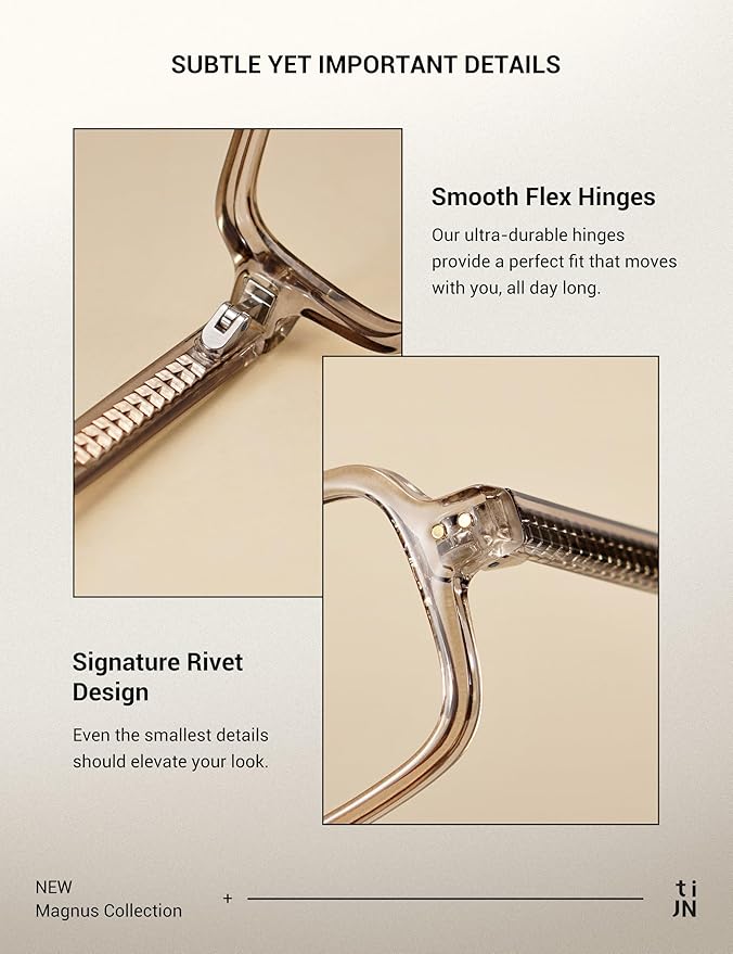 TIJN Olisa Blue Light Blocking Glasses for Women Men,Oval Glasses Frame Bluelight Glasses for Gaming/Computer/Screen