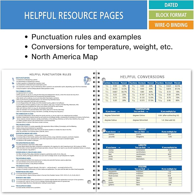 Elan Publishing Company Dated Student Planner: for Middle or High School August - June Dated for 2025-2026 Academic Year (Blue)
