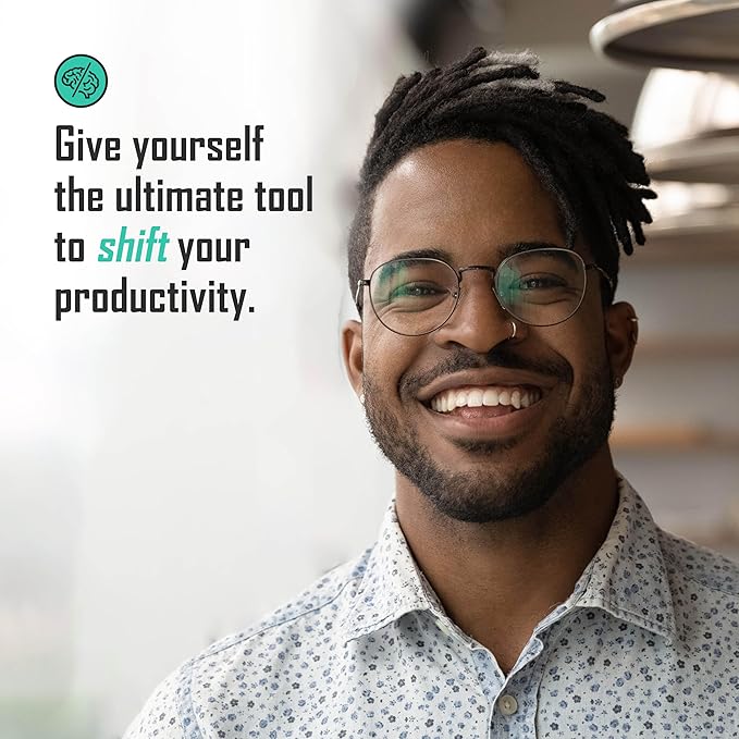 The Behavior Shift Daily Shift Desktop Planner - Undated Tear off Planner - Brain Dump Notepad & Organizer with Gratitude, Time Blocking, Prioritization & Goal Focus - 13 Week productivity Tracker