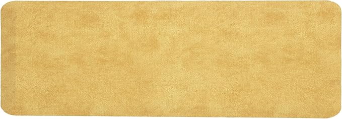 Mabel Home Anti Fatigue Floor Mat- 3 Size(20x32 & 20x39 & 24x70),16 Colors - Standing Desk Mat-Kitchen Floor Mat-Stain ResistantHome Non-Slip Bottom, Extra Soft (Yellow, 24" x 70")