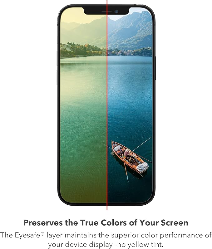 ZAGG Glass Elite VisionGuard+ Screen Protector - for iPhone 12 Pro Max - Impact Protection, Scratch Resistant, Fingerprint Resistant, Smudge Resistant, Oil Resistant, InvisibleShield, clear (200106675)