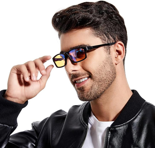 JW MARRIOTT Blue Light Blocking Glasses,Blue Light Glasses Women Men,Anti Blu-Ray Clear Gaming Glasses Lense