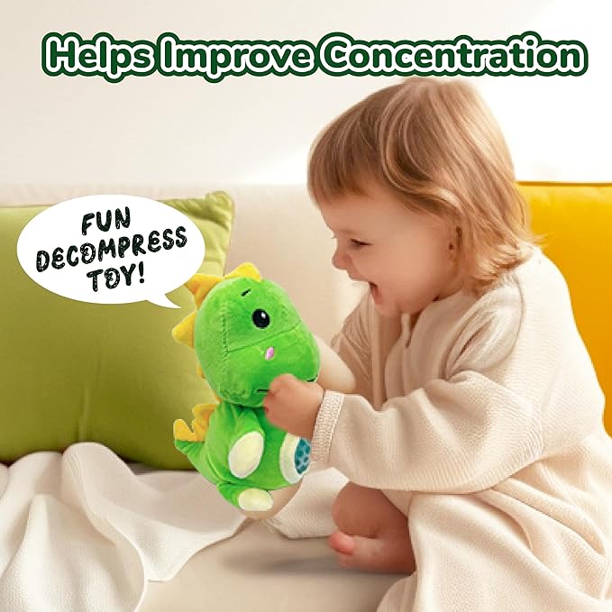 Dinosaur Stuffed Animal, Stuffed Animals, Unicorn Toys for Girls Age 4-6, Plush Toys with Squishy Ball in Her Tummy, Christmas Birthday Gifts for Baby, Toddler, Kids